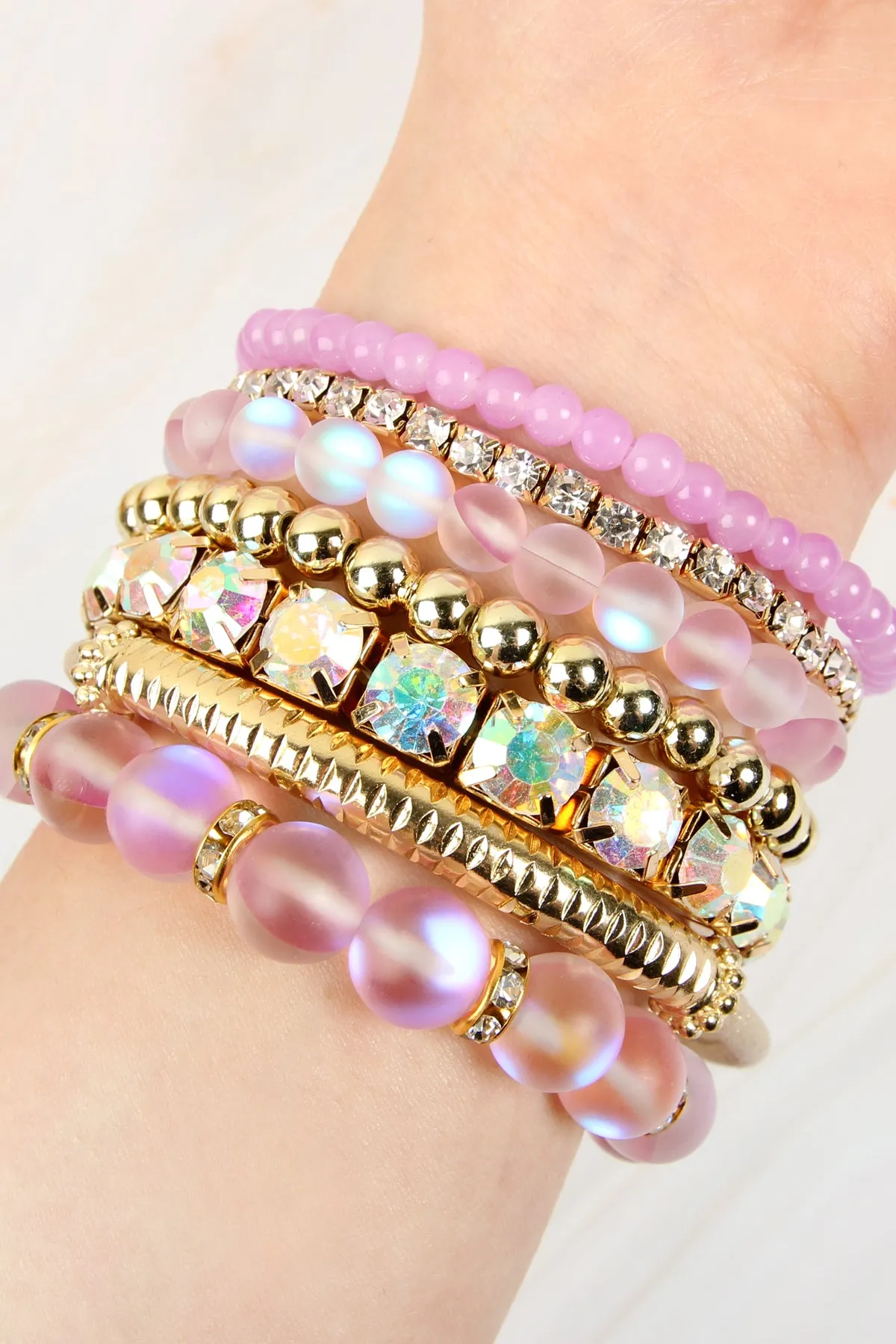 MERMAID GLASS STRETCH BRACELET SET