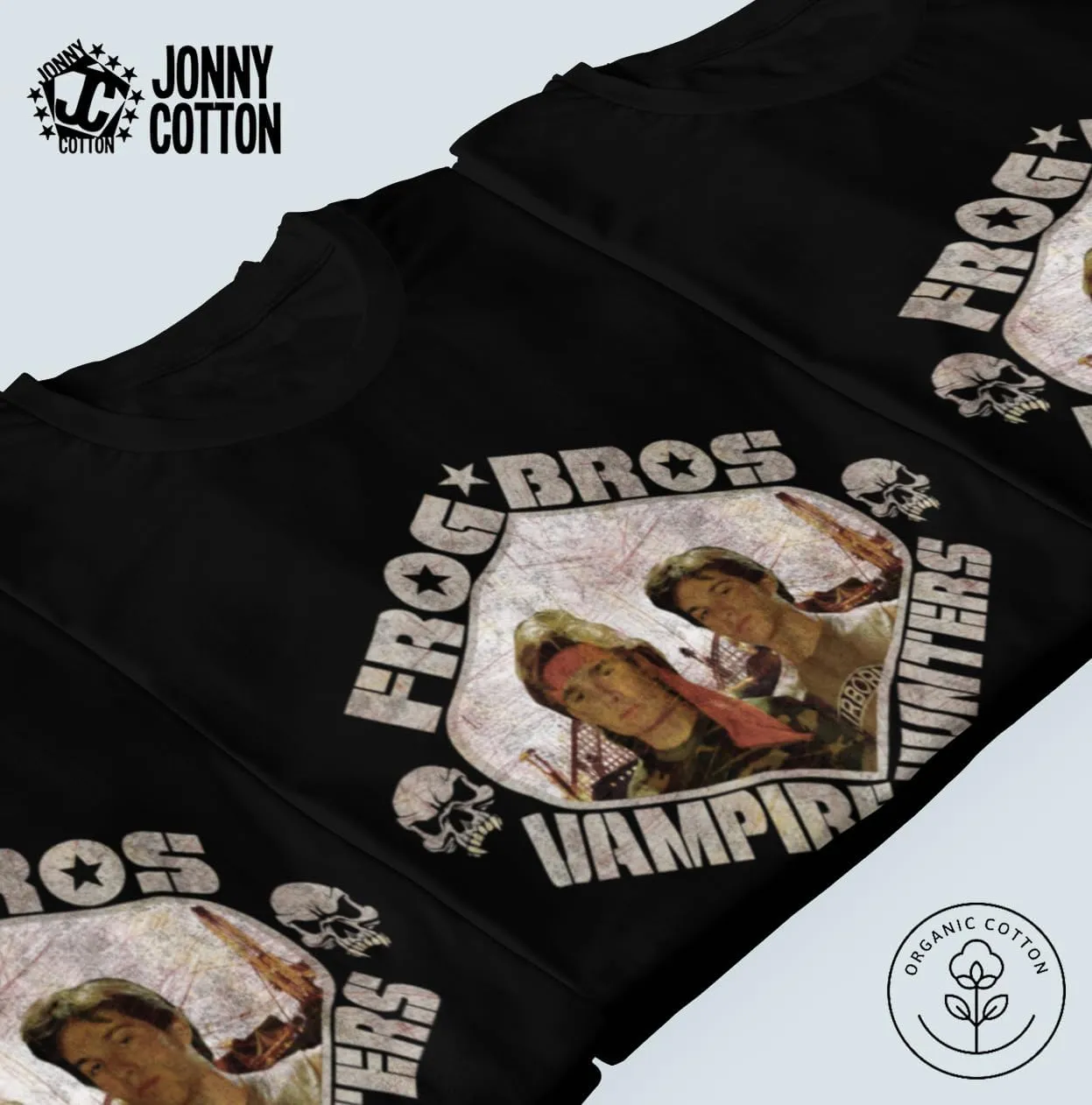 Movie Fan-Art - Frog Brothers Vampire Hunters - Mens or Womens Film Inspired Organic Cotton T-Shirt