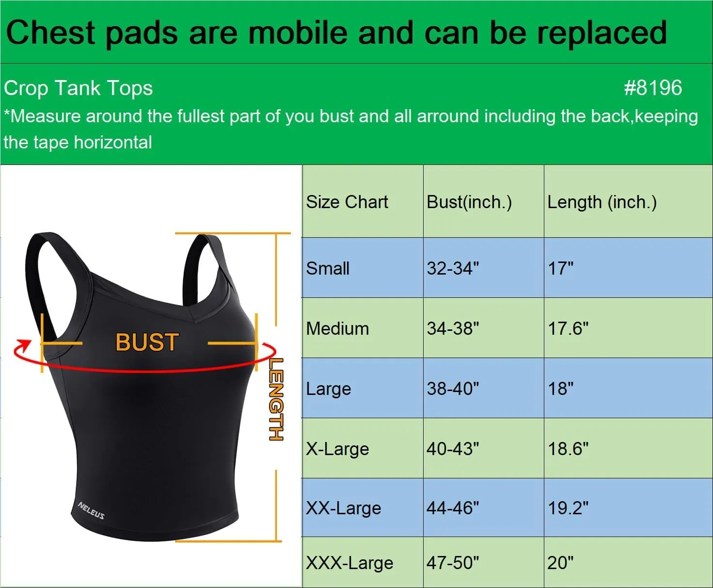 NELEUS Women's 3 Pack Athletic Compression Tank Top with Sport Bra Running Shirt