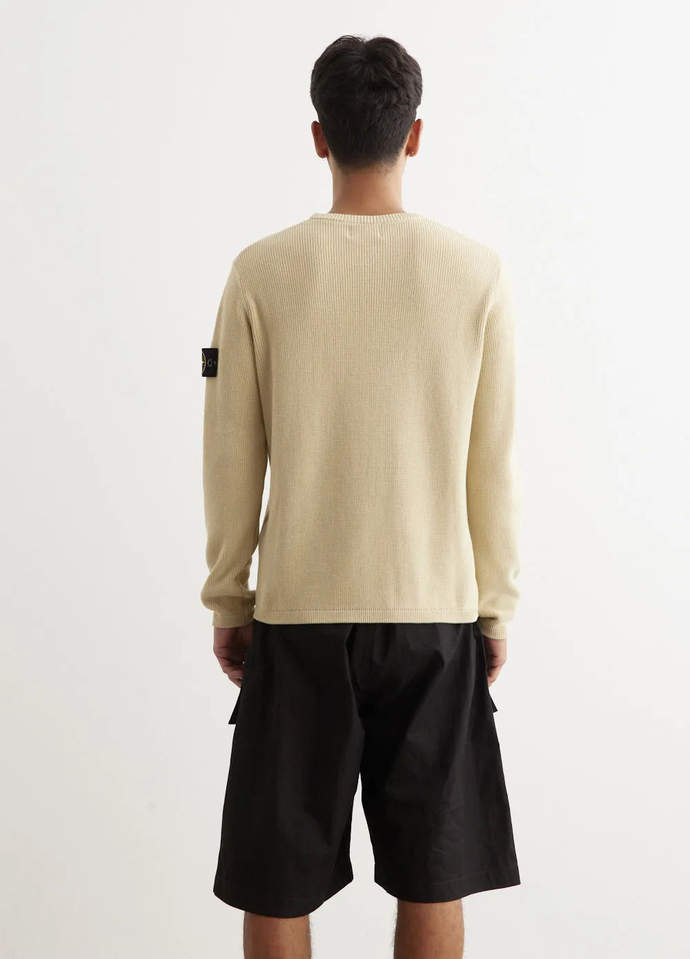Organic Cotton Rib Zip Badge Knit