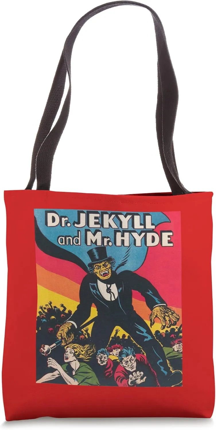 Retro Horror Halloween Monster Dr. Jekyll & Mr. Hyde Tote Bag