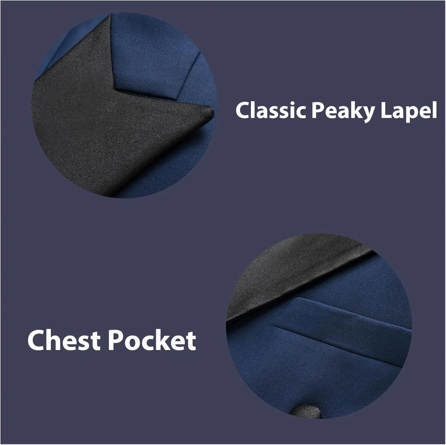 Rogers & Morris Tuxedo Suits for Men Solid 2 Piece Regular Fit Formal Set Peak Lapels Double Breasted Jacket and Pants