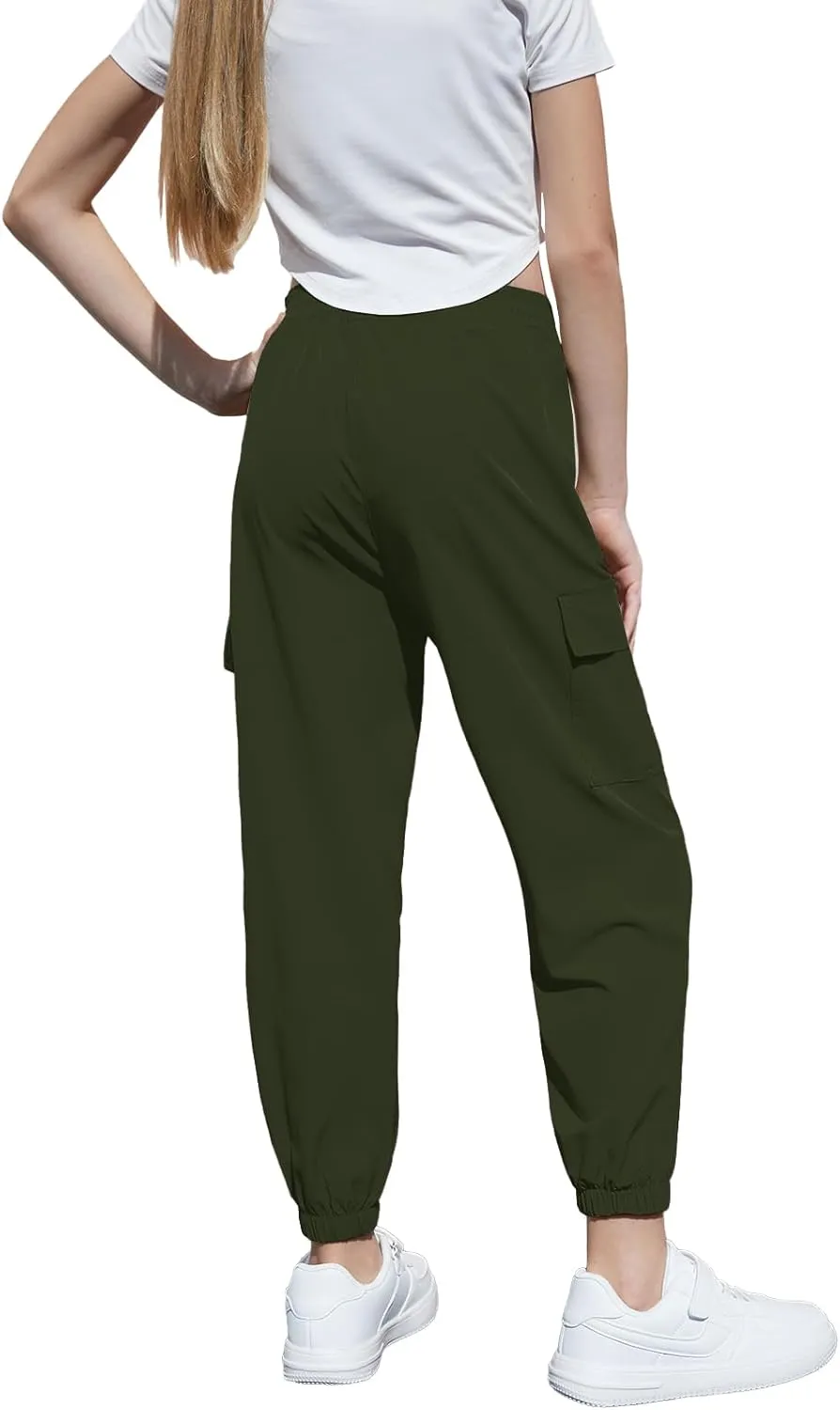 SANGTREE Girls & Women's Waterproof Outdoor Casual Cargo Jogger Pants