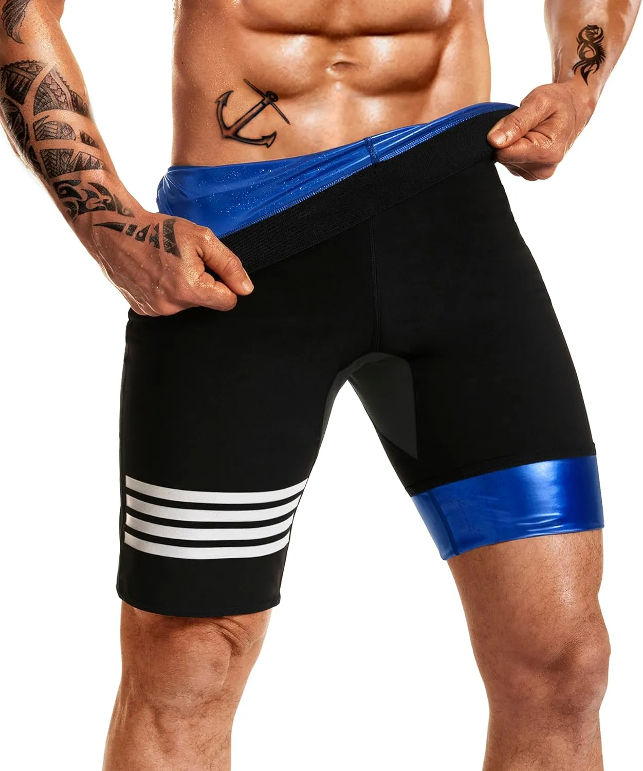 Sauna Sweat Pants for Men Compression Pants Athletic Leggings Workout Sauna suit