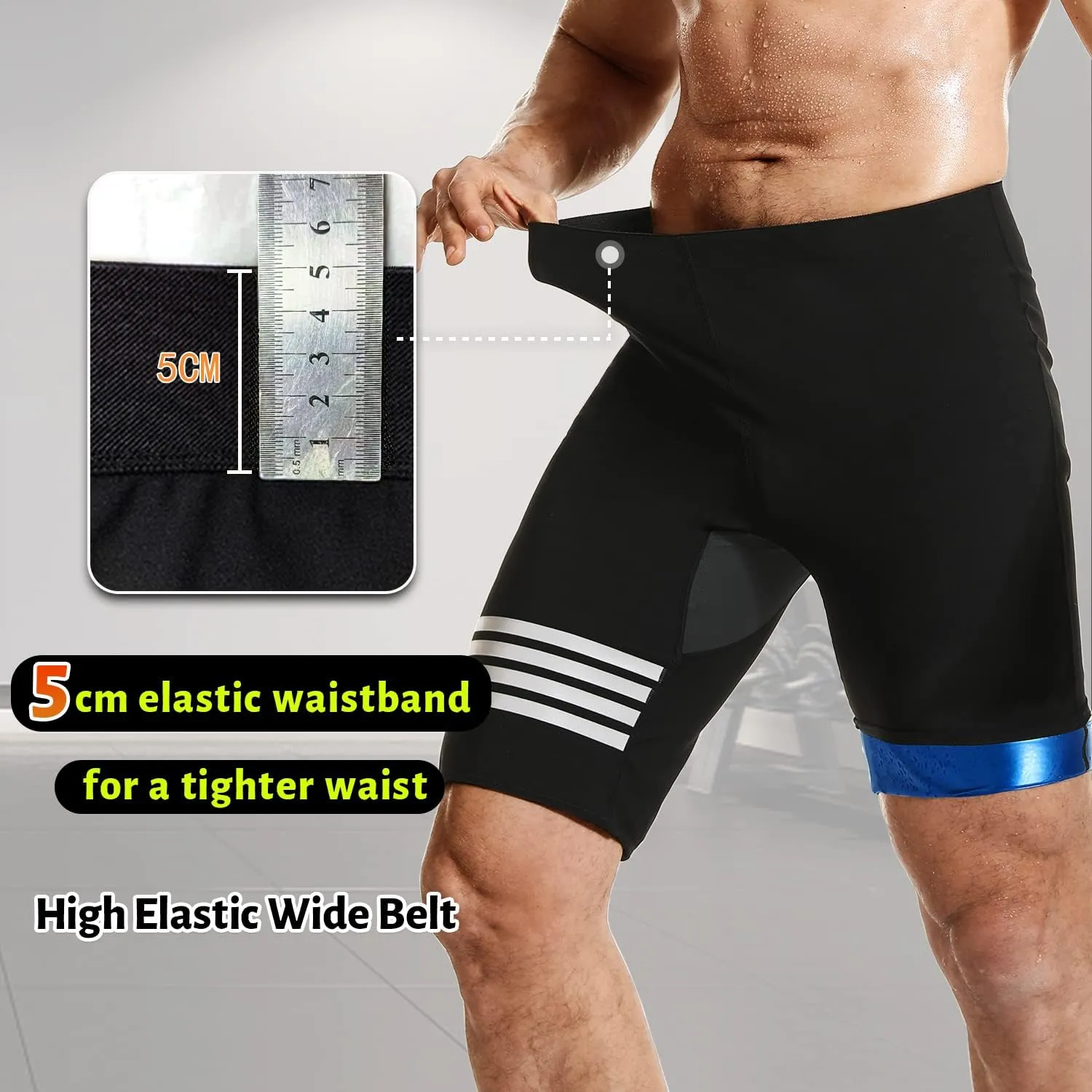 Sauna Sweat Pants for Men Compression Pants Athletic Leggings Workout Sauna suit