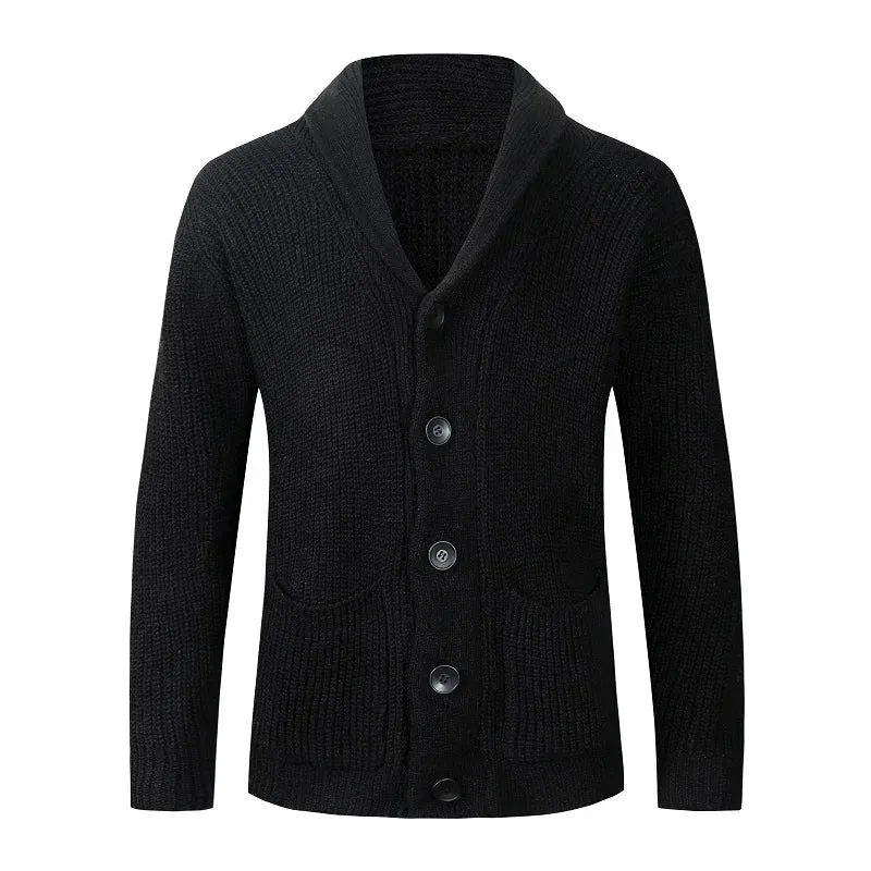 Shawl Collar Men's Cardigan