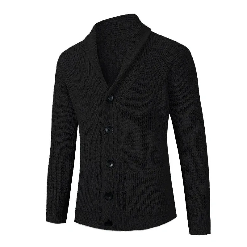 Shawl Collar Men's Cardigan