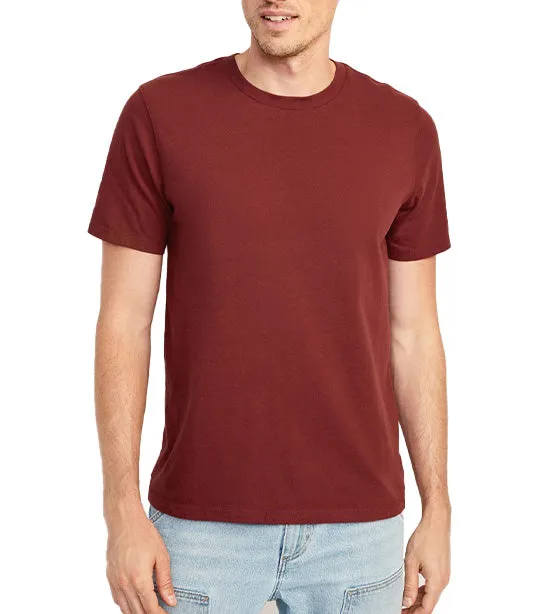 Soft-Washed Crew-Neck T-Shirt for Men Maroon Your Day