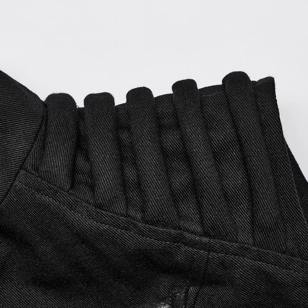 Studded Black Punk Vest - Urban Gothic Gear