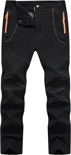 TBMPOY Men's Hiking Work Cargo Pants Lightweight Waterproof Quick Dry Outdoor Mountain Pant Fishing Camping