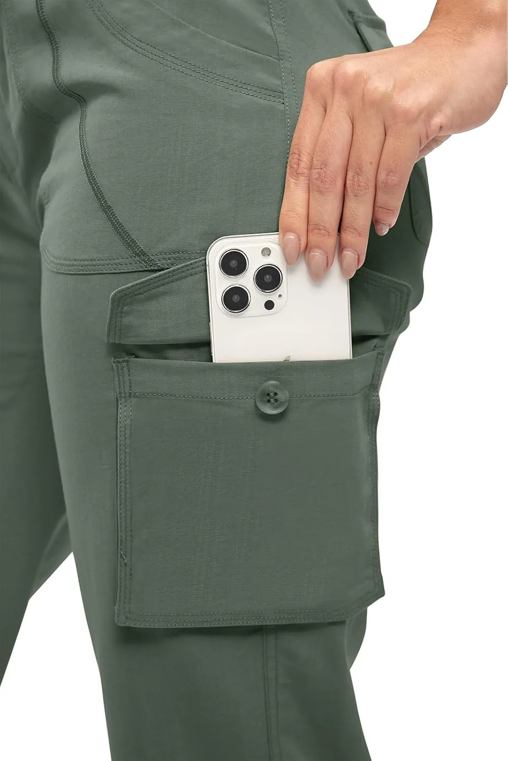 TBMPOY Womens Cargo Capris Lightweight Hiking Pants 6 Pockets Quick Dry Casual Outdoor Trip Loose Shorts Cropped Cotton