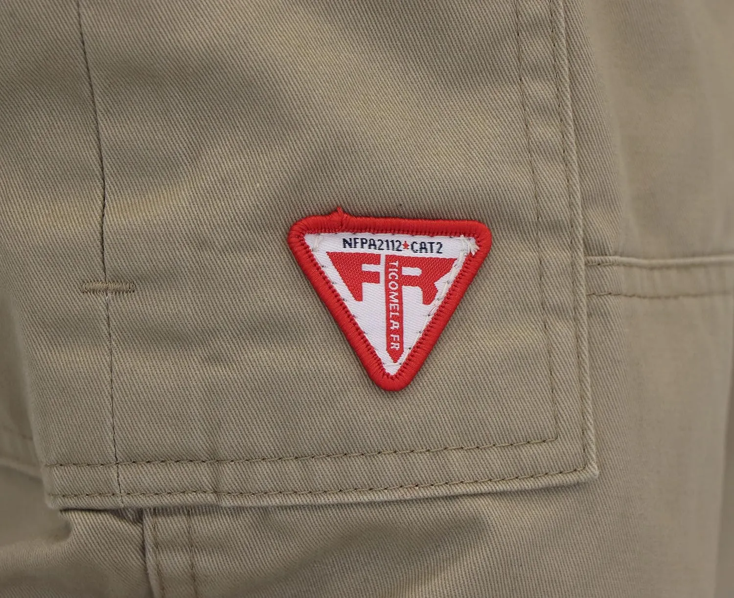 TICOMELA FR Pants for Men Flame Resistant Cargo Pants Lightweight 100% Cotton NFPA2112 7.5oz Elastic Waist Pants
