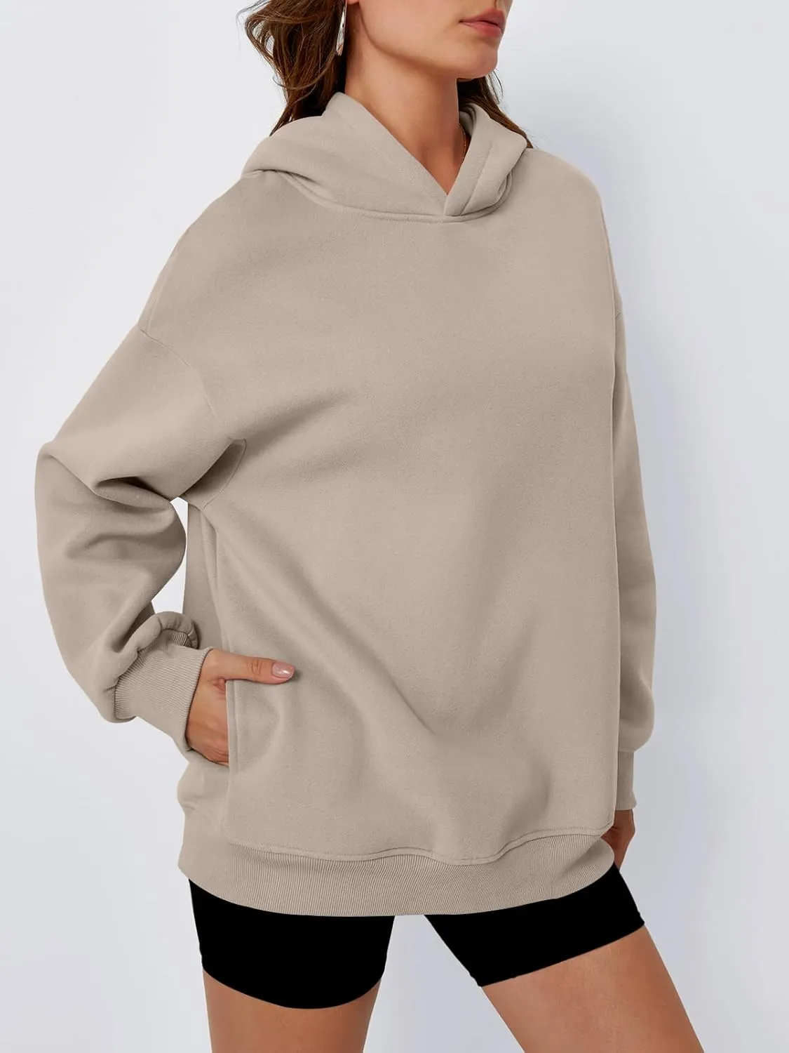 Trendy Queen Womens Oversized Hoodies Fleece Hooded Sweatshirts Casual Pullover Fall Winter Outfits Long Sleeve Tops 2025