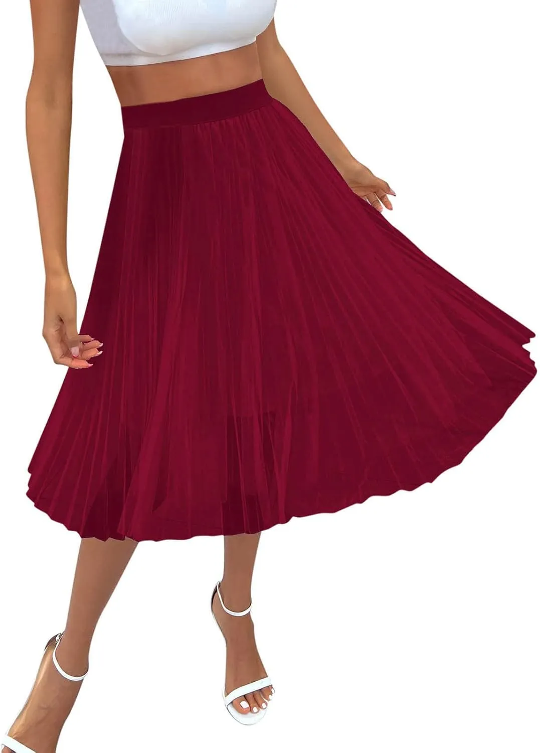 Tulle Skirts for Women Knee Length Long Adult Layered Short Prom Party Midi Skirt Tan Cotton Skirt
