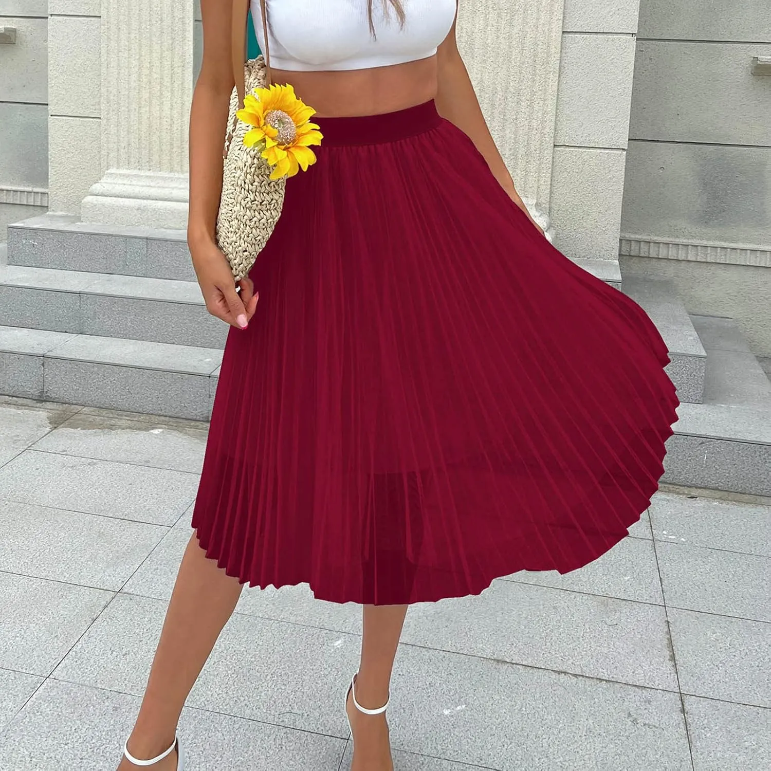 Tulle Skirts for Women Knee Length Long Adult Layered Short Prom Party Midi Skirt Tan Cotton Skirt