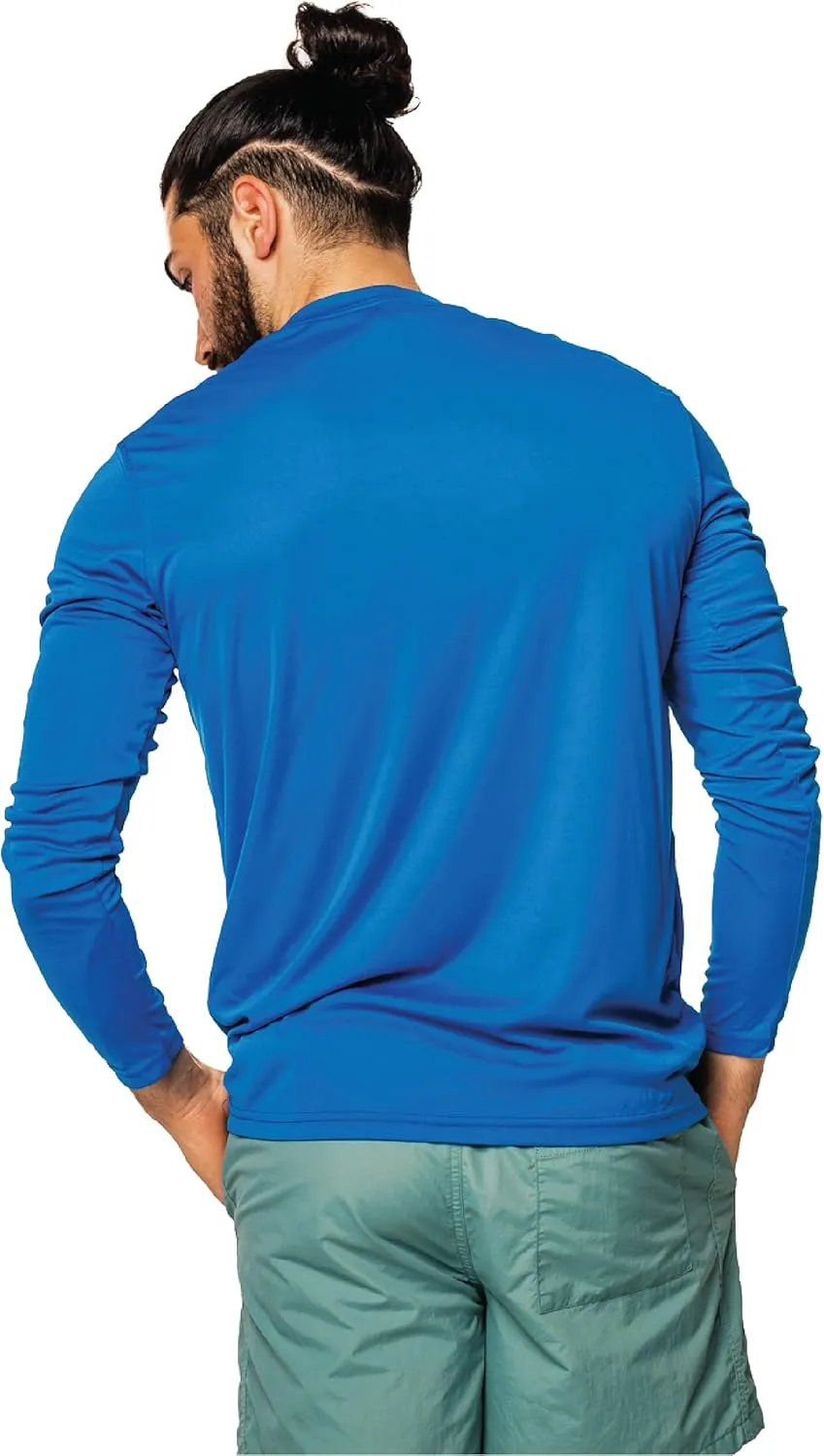 Vapor Apparel Men's Repreve UPF 50  UV Sun Protection Long Sleeve Performance T-Shirt for Outdoor Lifestyle & Sports