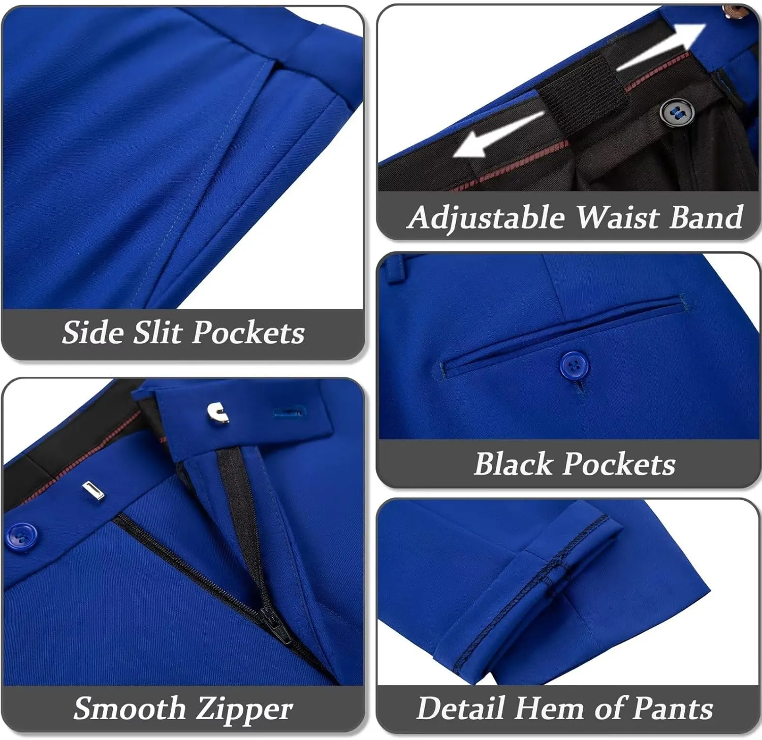 Vest Pants Set for Men 2 Piece Suit Men's Slim Fit Wedding Groomsmen Suit V Neck Casual Suit Waistcoat for Men