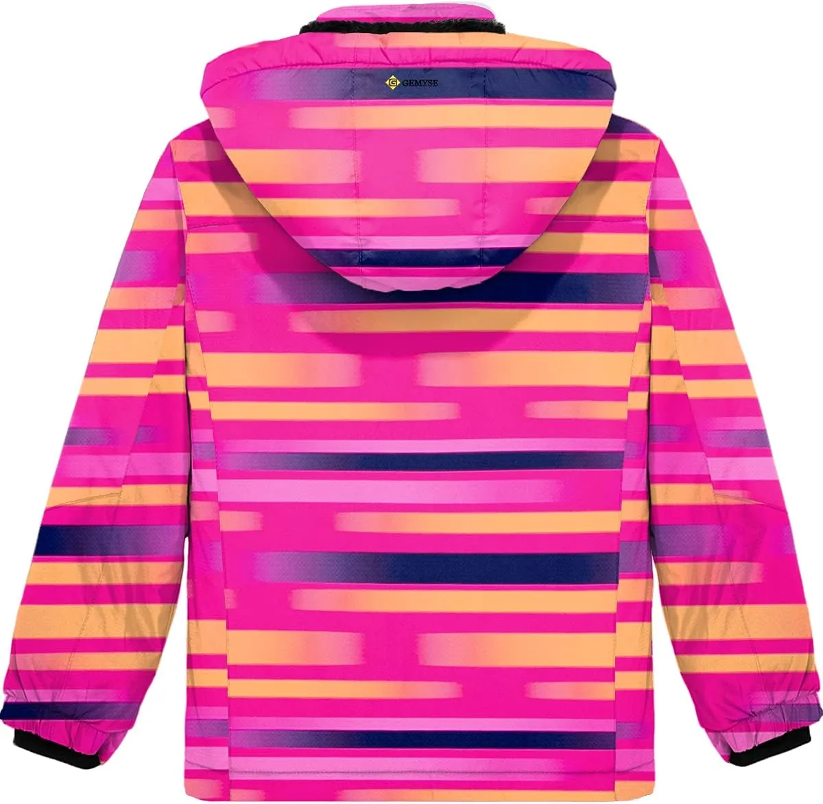 Veste de Ski Femme Manteau d'hiver Polaire Coupe-Vent avec Capuche - Fitnessterapy