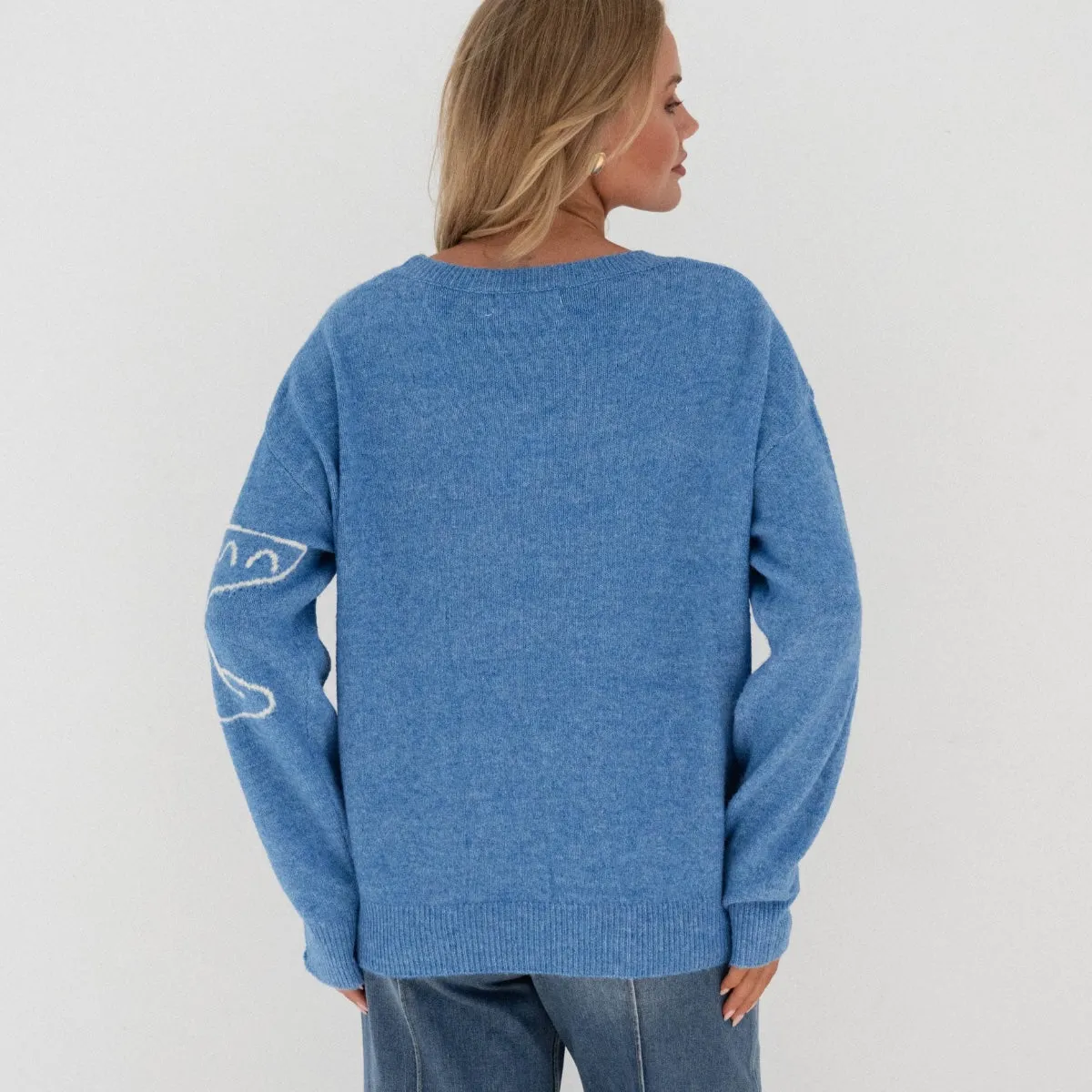 Vino Rosso Knit Jumper (Blue)