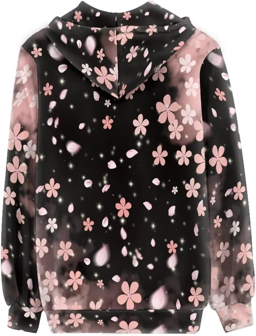 WELLFLYHOM Y2k Hoodie Women Zip Up Sweatshirt Long Sleeve Shirt Hooded Cardigan