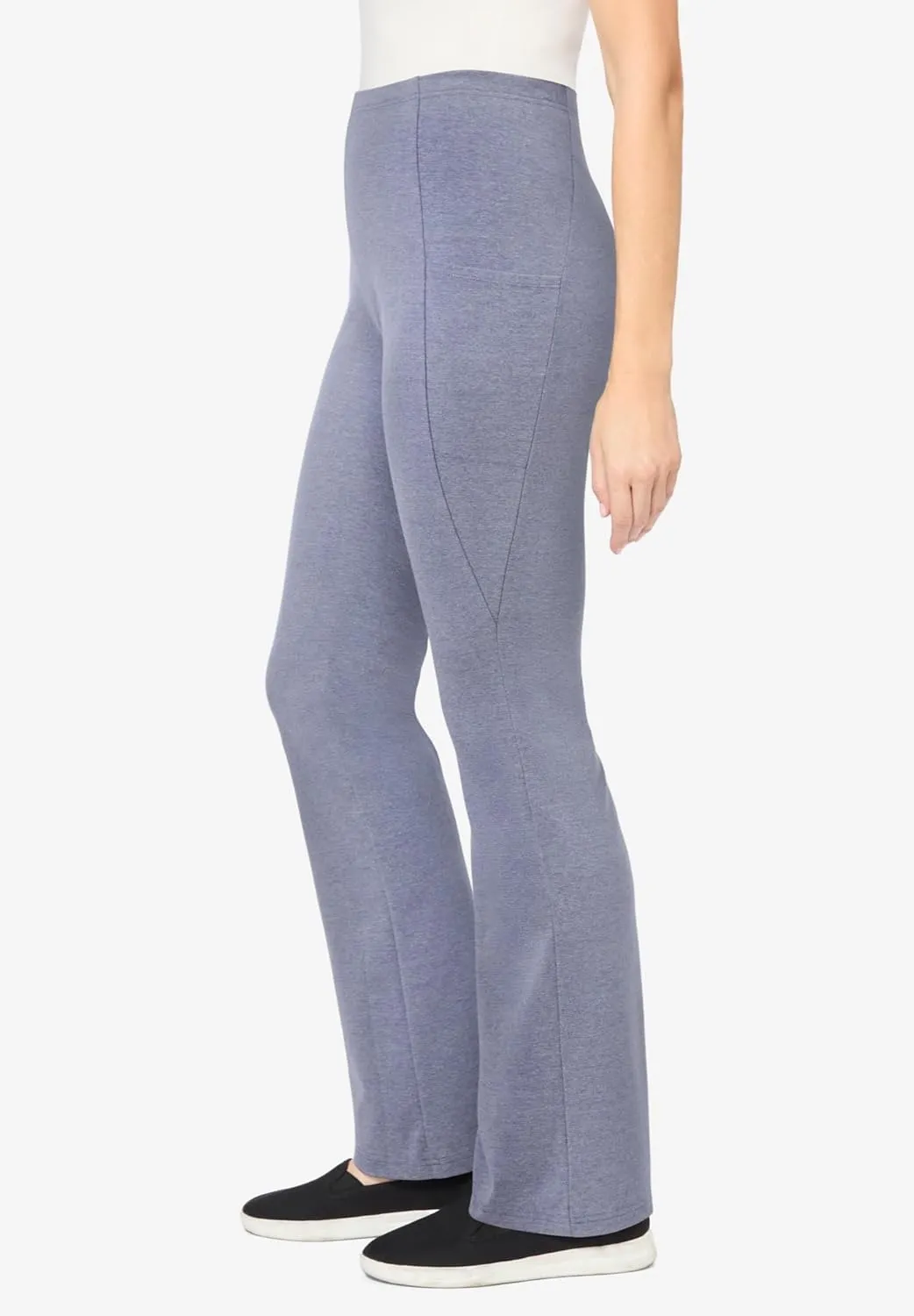 Woman Within Plus Size Pocket Bootcut Legging