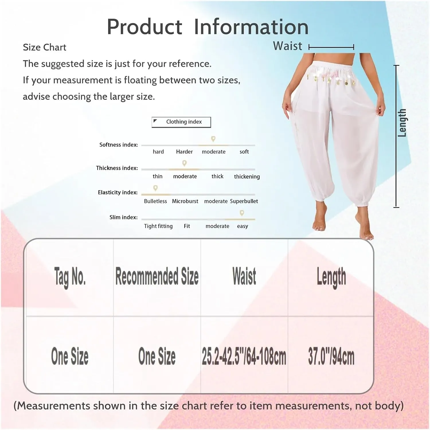 Womens Belly Dance Harem Pants Halloween Carnival Costume Sequin Tassel Trouser Dance Performance Loose Pants(White)