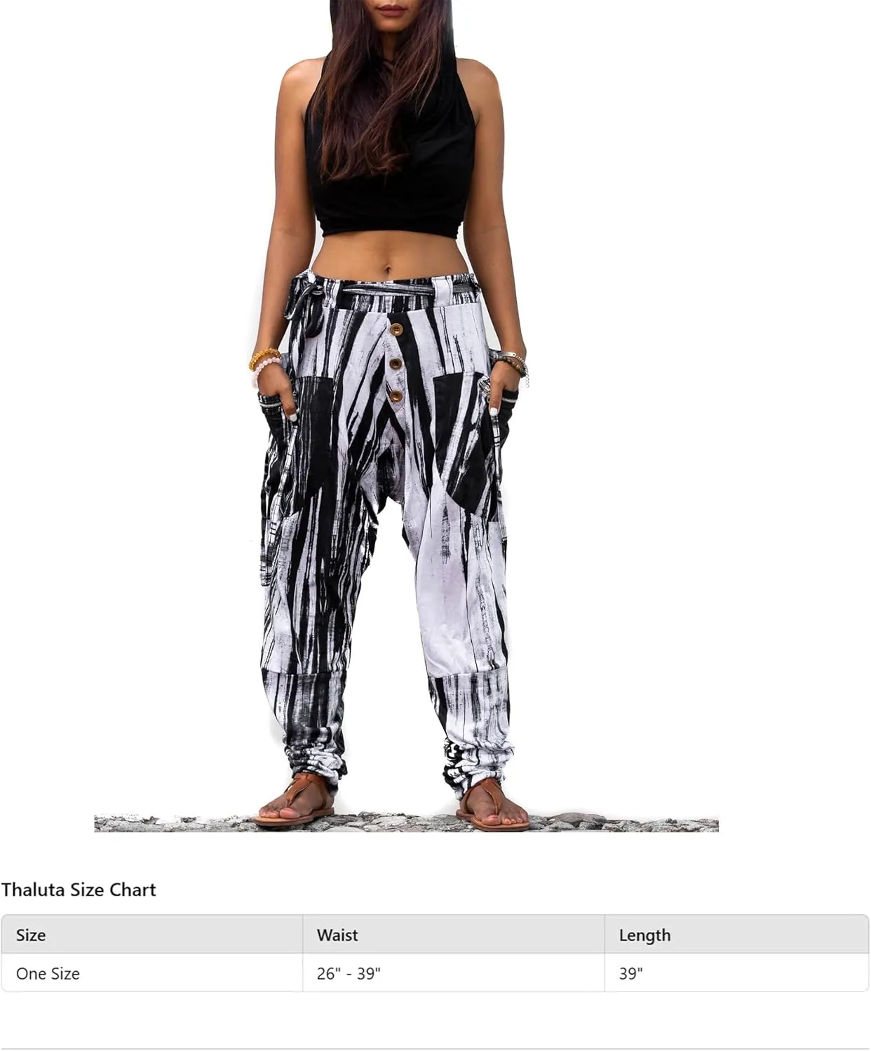 Women's Harem Loose Yoga Travel Lounge Pants with Pockets Casual Boho