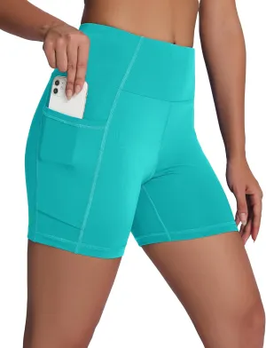 Women's High Waisted Long Swim Shorts - 5''/7''/9''/12" Tummy Control Swim Board Capris Bottoms Swimwear with Liner