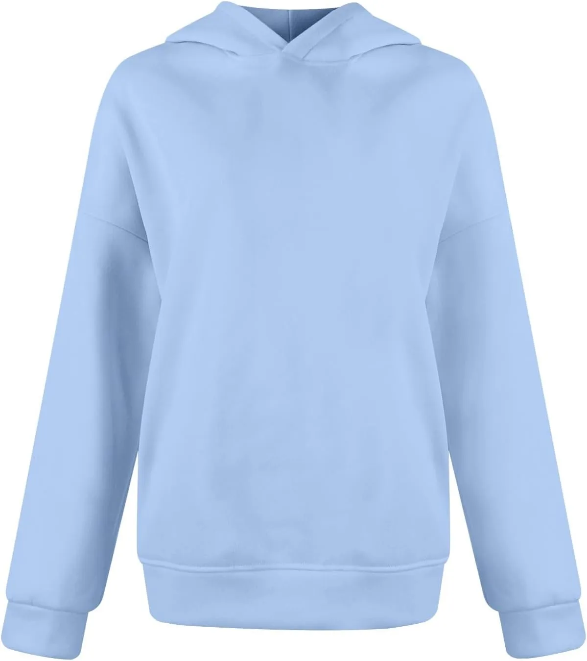 Womens Hoodies Oversized Sweatshirt Drop Shoulder Long Sleeve Fleece Hooded Pullover Sweatshirts Comfy Sweatshirts