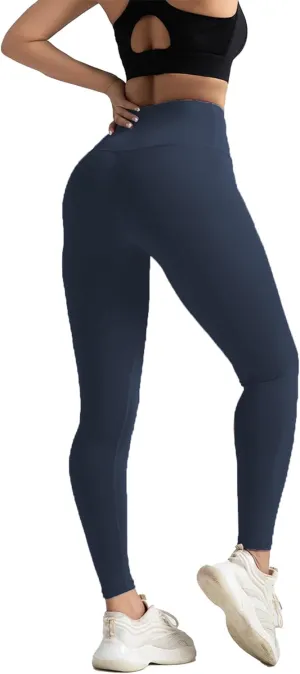 Women's Leggings High Waist Yoga Pants No See Through Workout Gym Capris, Tummy Control Sports Training Pant for Women