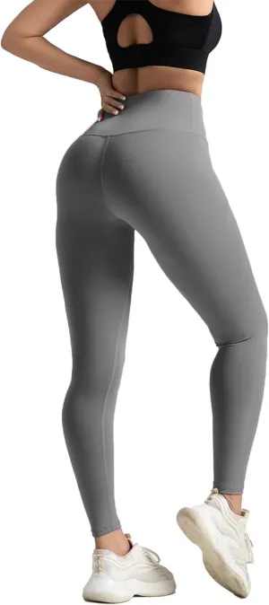 Women's Leggings High Waist Yoga Pants No See Through Workout Gym Capris, Tummy Control Sports Training Pant for Women