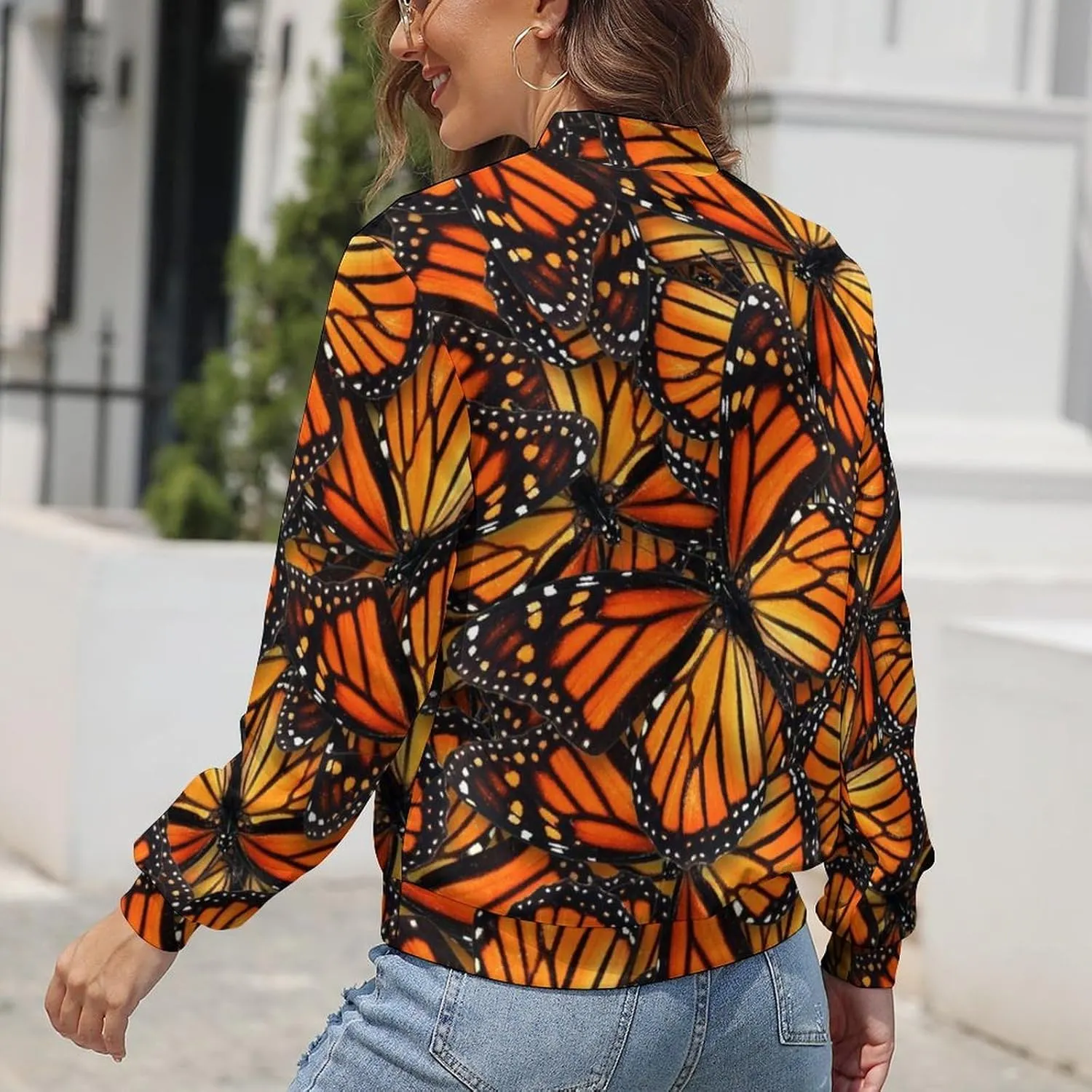Women's Lightweight Athletic Jacket Zip Up Coat Long Sleeve Casual Sweatshirt