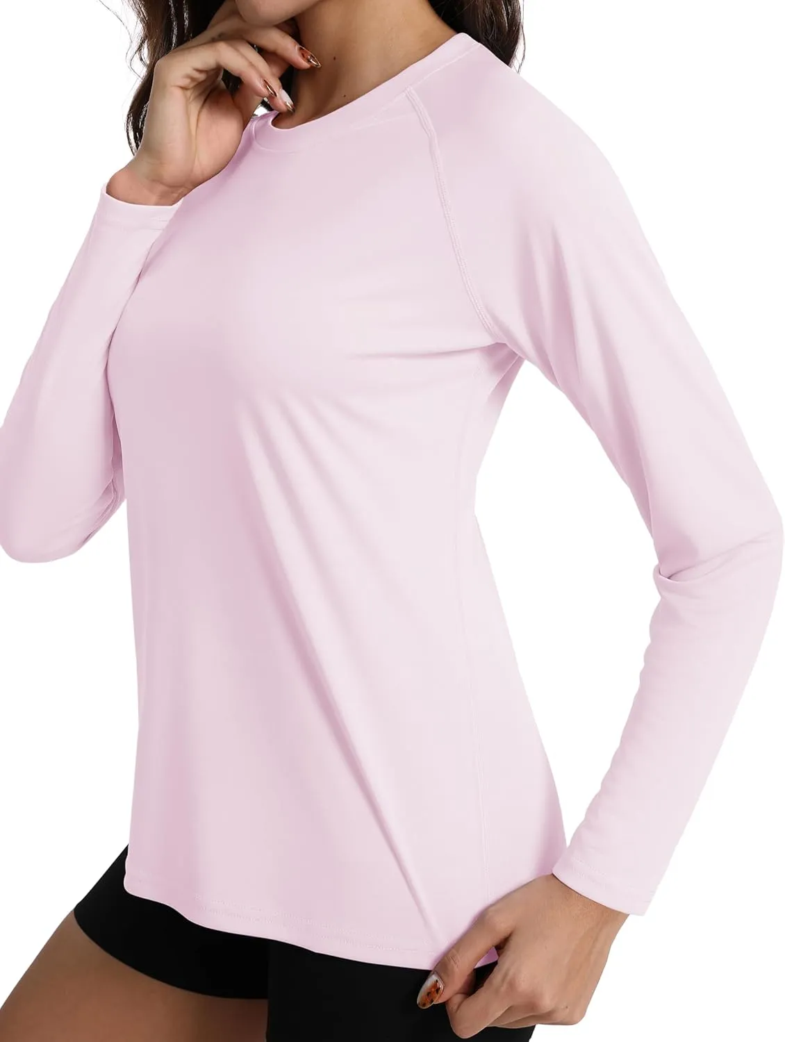 Women's Long Sleeve Shirt UPF 50  UV Sun Protection Rash Guard Lightweight Quick Dry Hiking Workout Tops