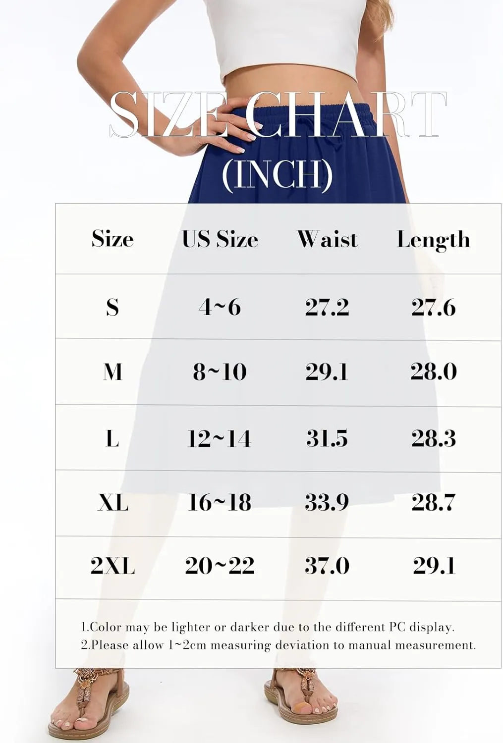 Women's Midi Skirt Summer Tiered Flowy High Waisted Casual Skirts with Pockets