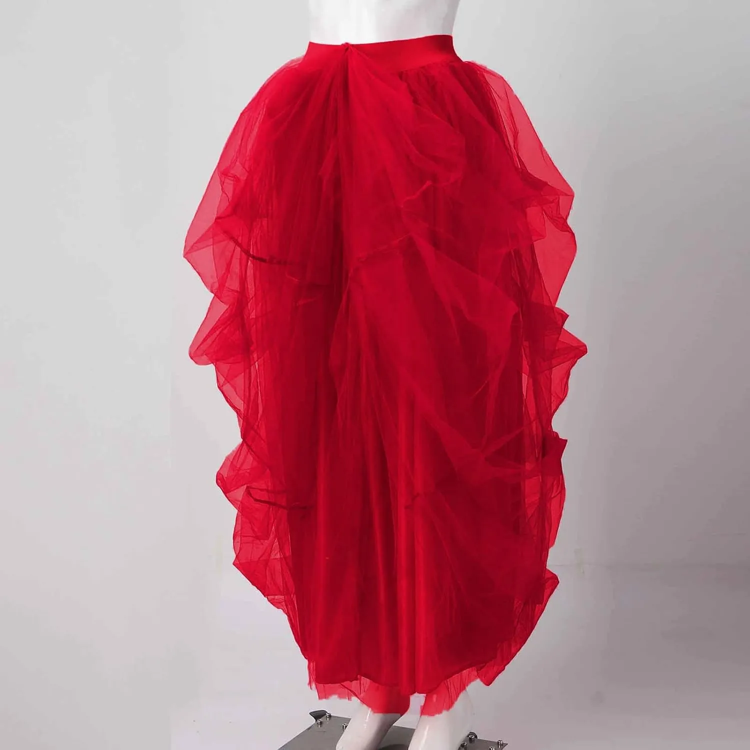 Women's Party High Waist Elastic Belt Casual Poncho Women's Skirt Bubble Skirt Jean Skirt Plus Size 20