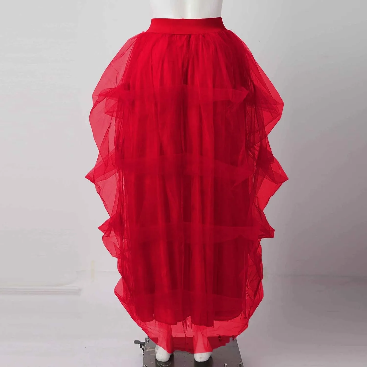Women's Party High Waist Elastic Belt Casual Poncho Women's Skirt Bubble Skirt Jean Skirt Plus Size 20