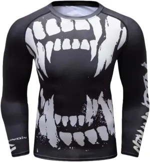 Xingfenly Long Sleeve Compression Shirt Men Quick Dry Gym Fitness Sport Male Running Workout Tights for