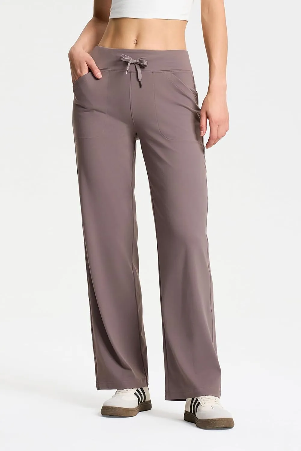 Yogipace Women's Petite/Regular/Tall Straight Leg Loose Fit Yoga Pants Lightweight Lounge Sweatpants