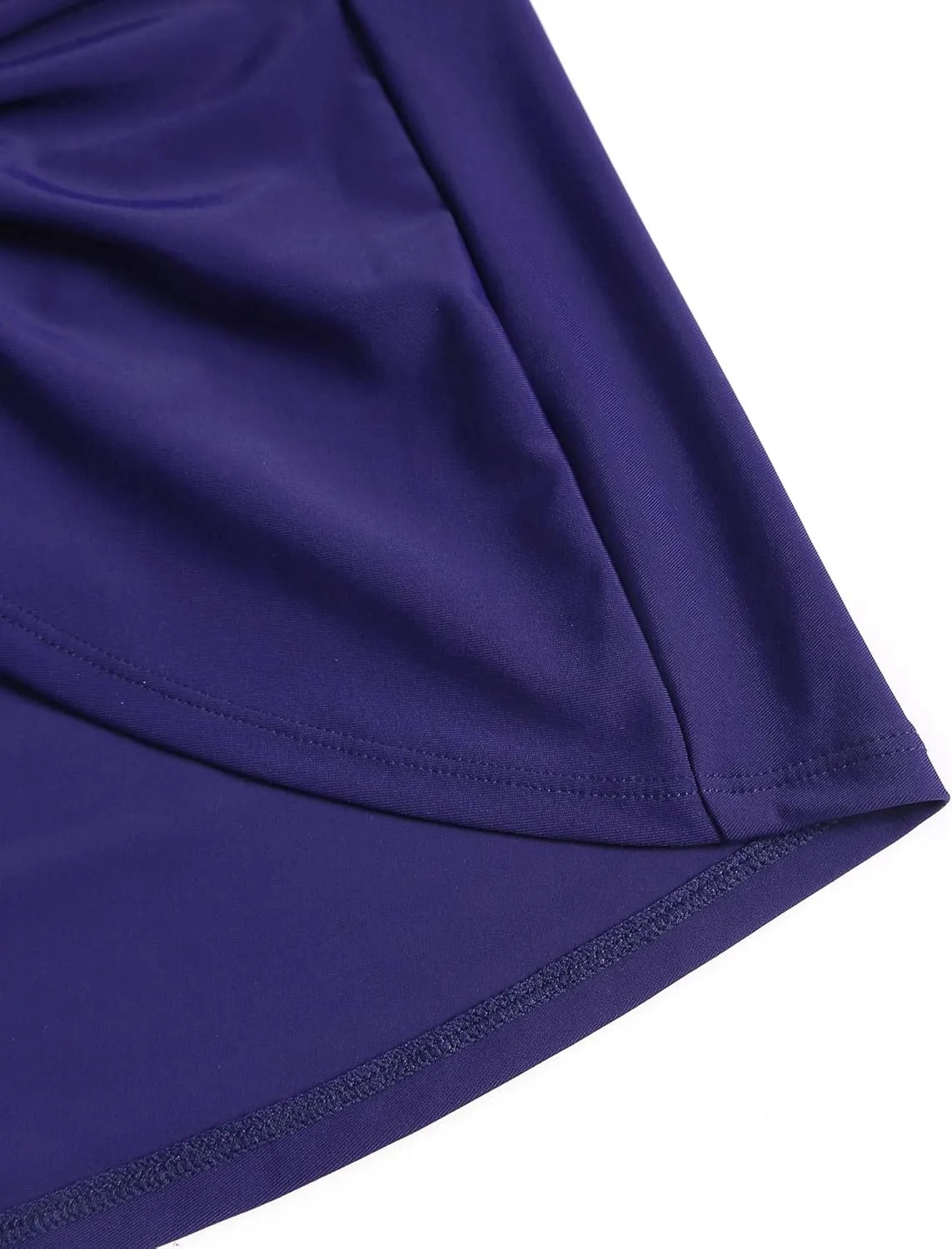 ZAFUL Womens Swim Skirt Twist Bathing Suit Skirt with Build-in Brief Mid Rise Swimsuit Bottom Skort